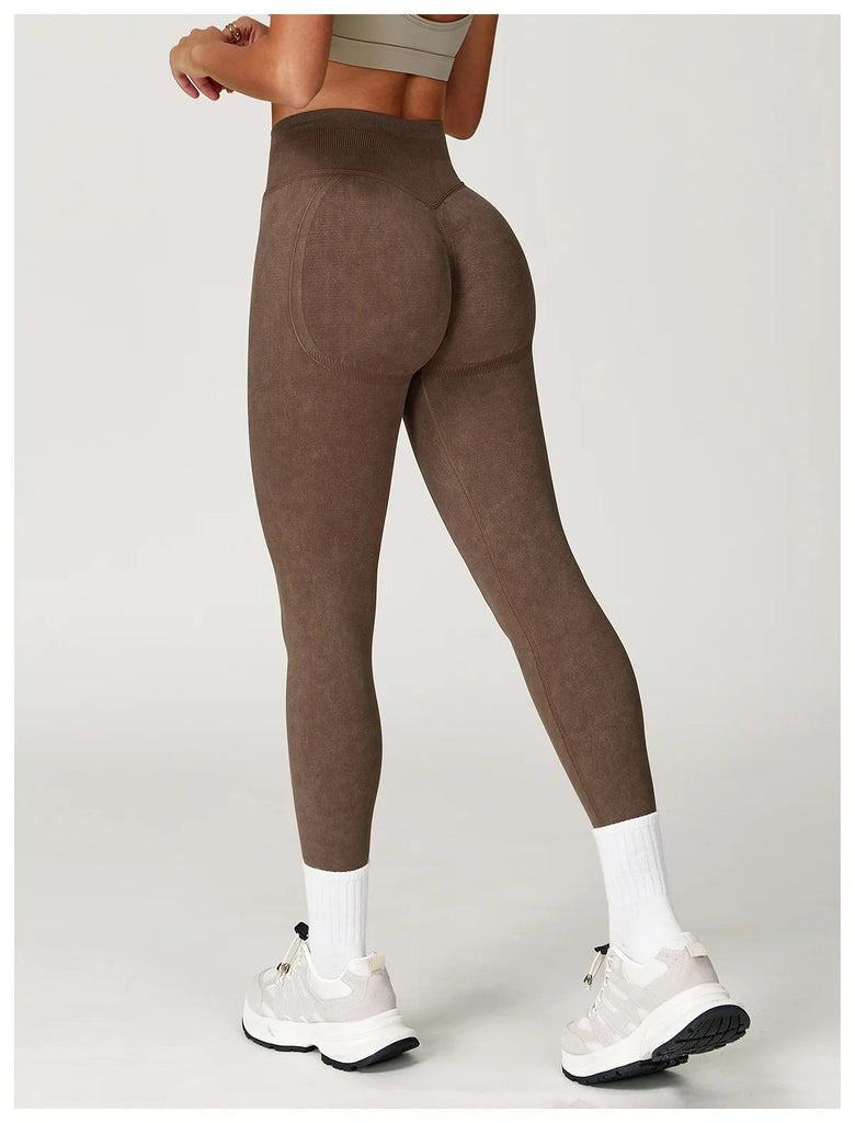 Acid Wash High Waist Leggings