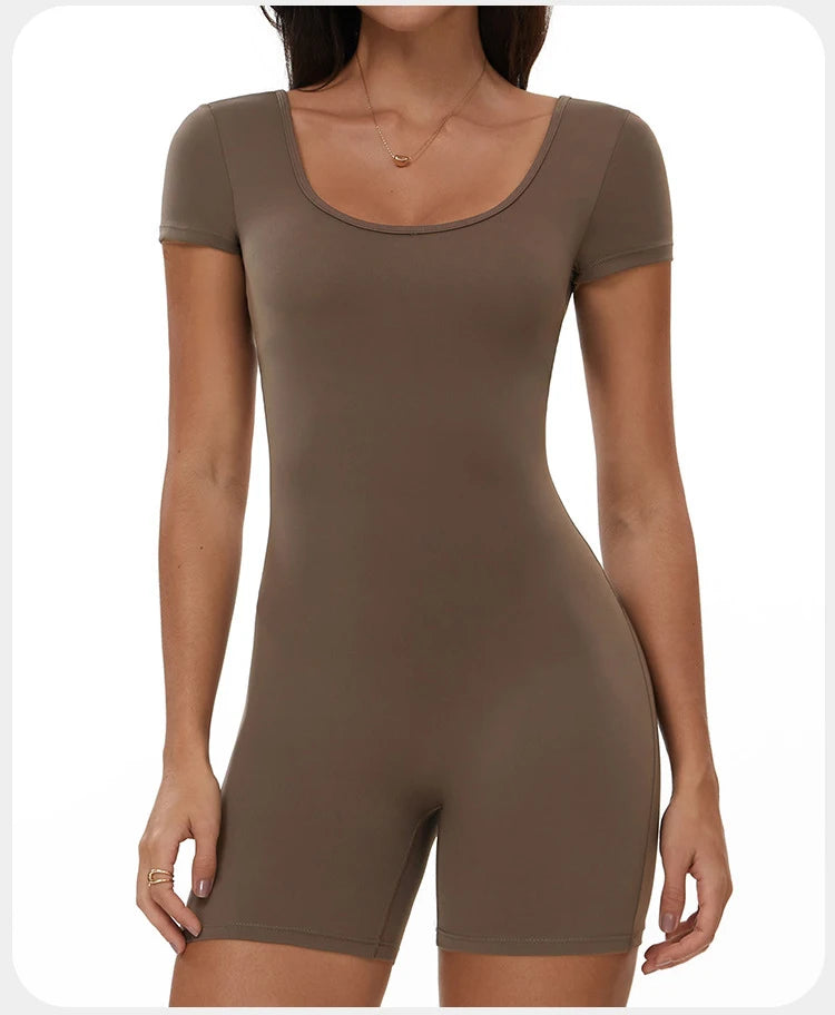 Summer T-Sleeve Scrunch Romper