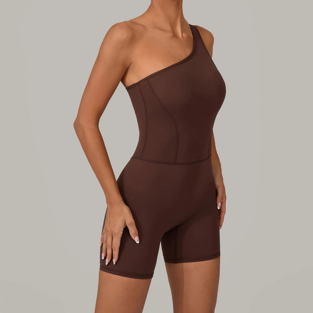 Laura One Shoulder Romper