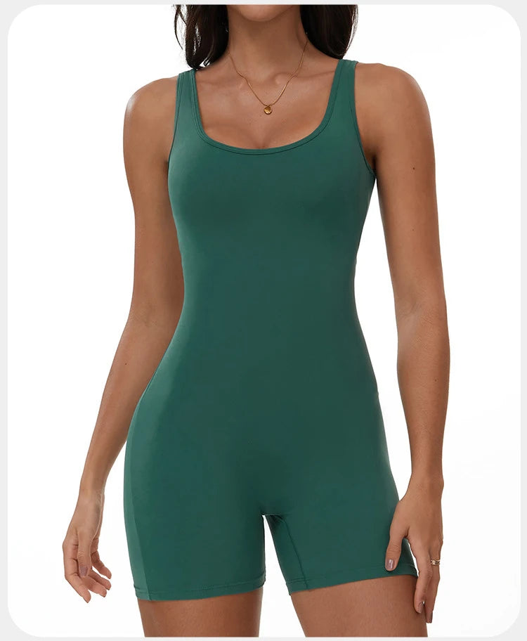 Summer Scrunch Back Sculpting Romper