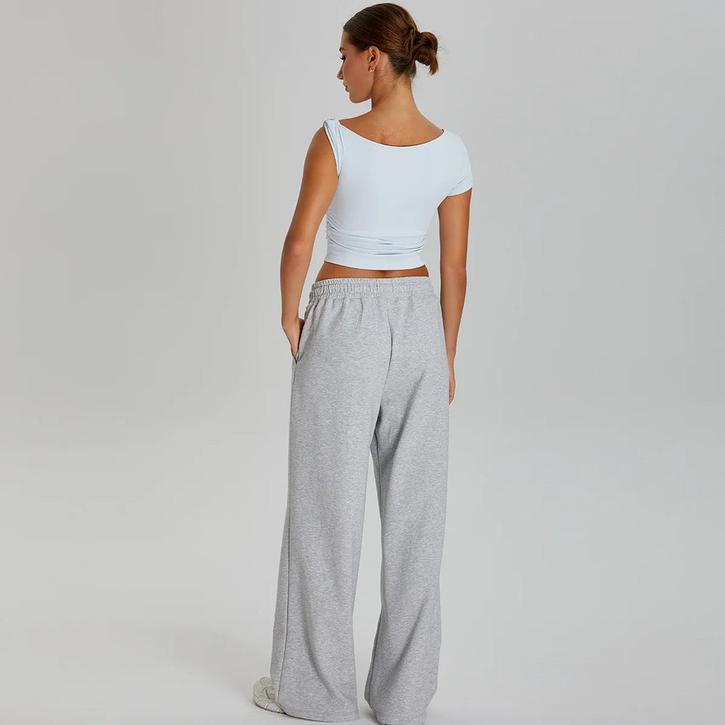 Kaia Lounge Top & Flared Joggers Set
