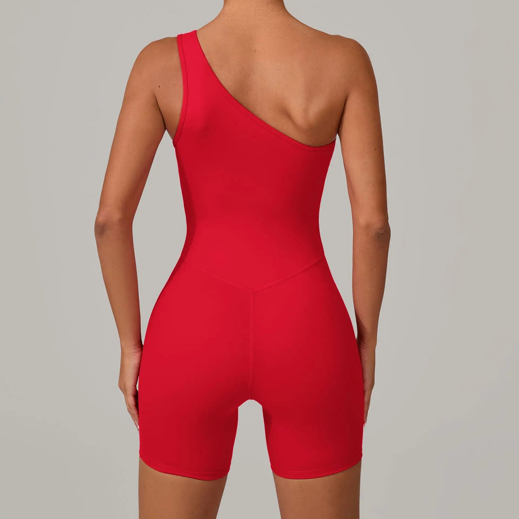 Laura One Shoulder Romper