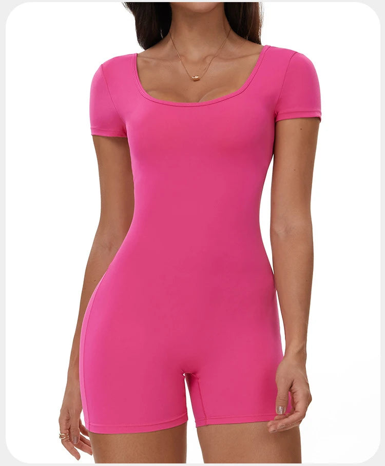 Summer T-Sleeve Scrunch Romper