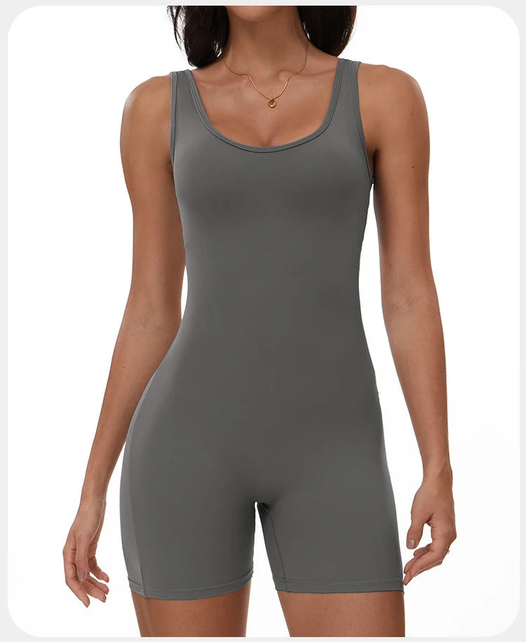 Summer Scrunch Back Sculpting Romper