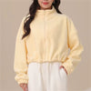 The Vicky Fleece Zip Jacket Lemon