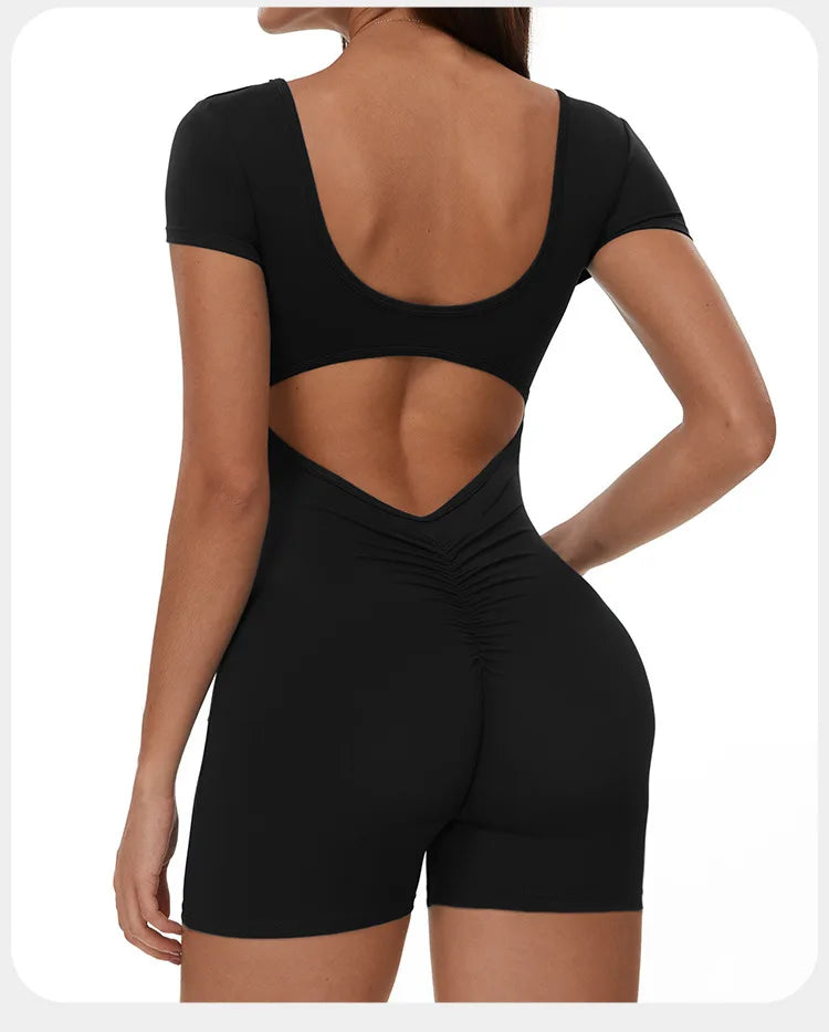 Summer T-Sleeve Scrunch Romper