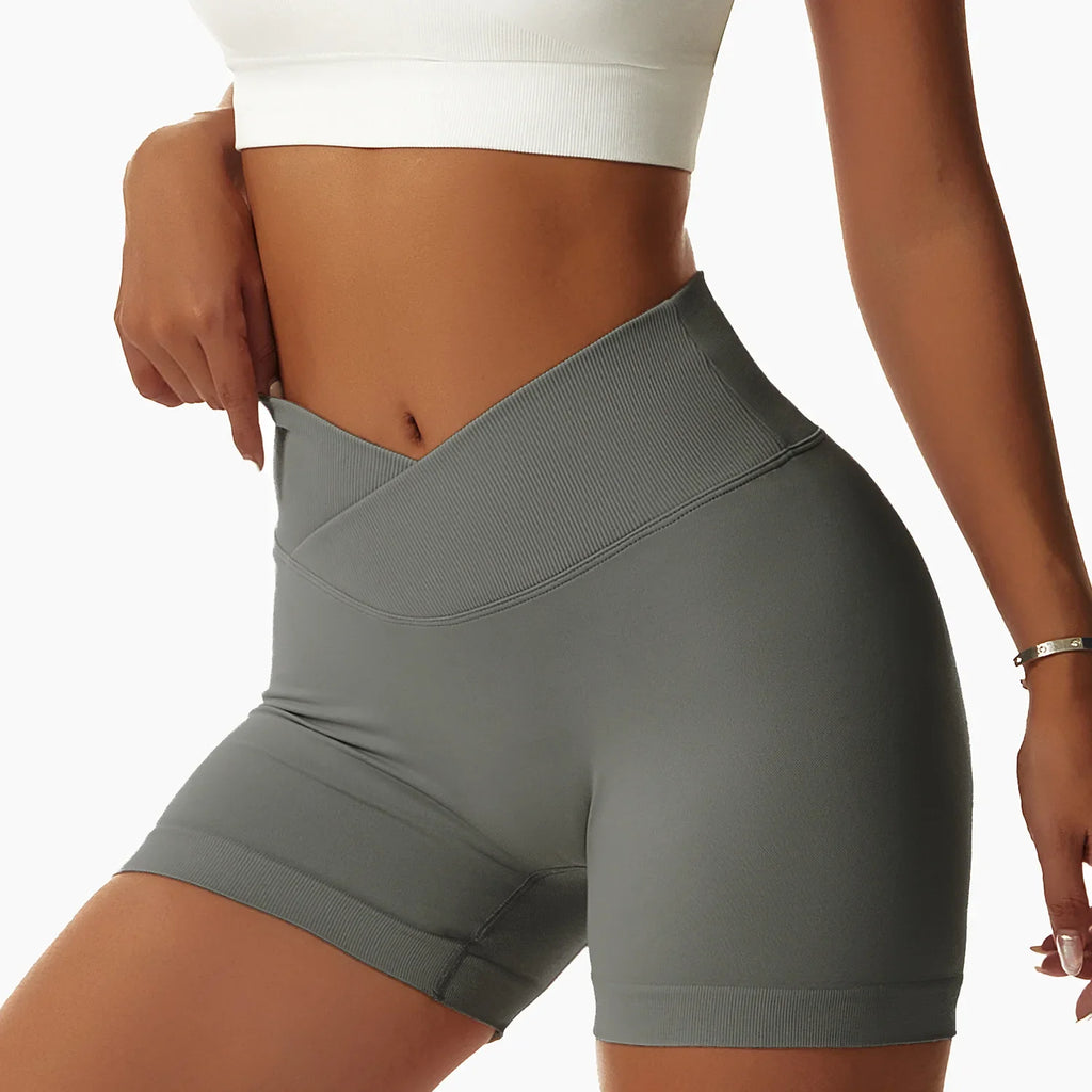 Cross Over Sculpting Shorts Graphite