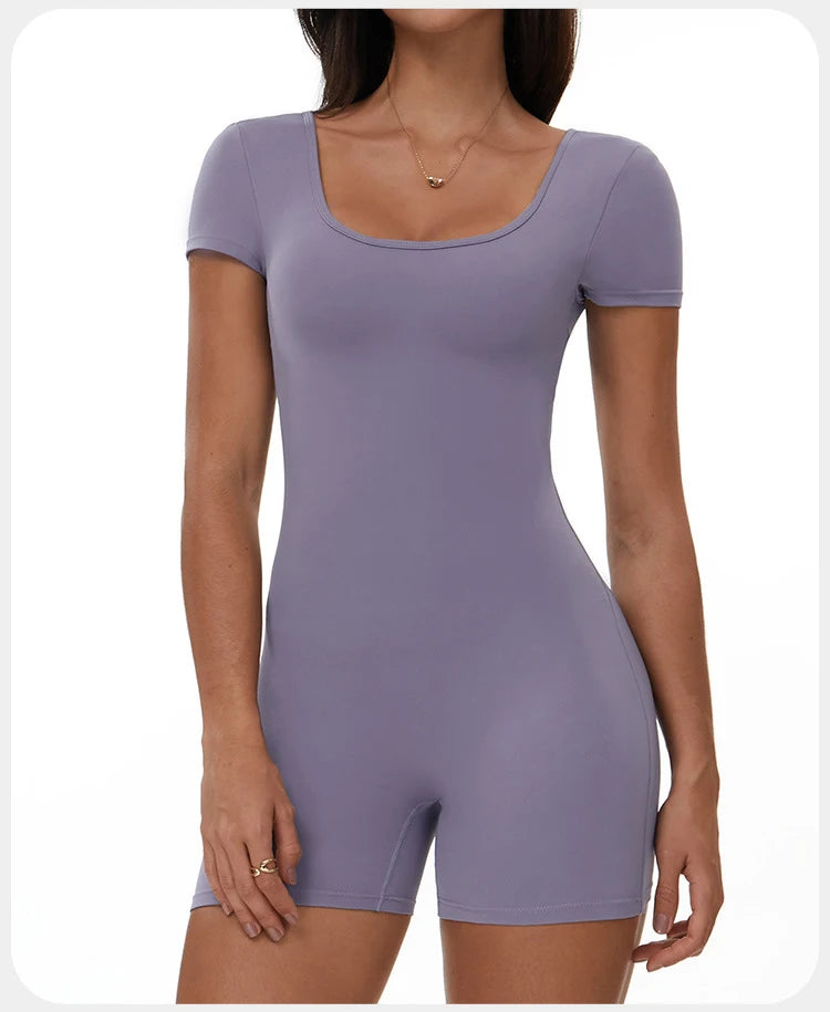 Summer T-Sleeve Scrunch Romper