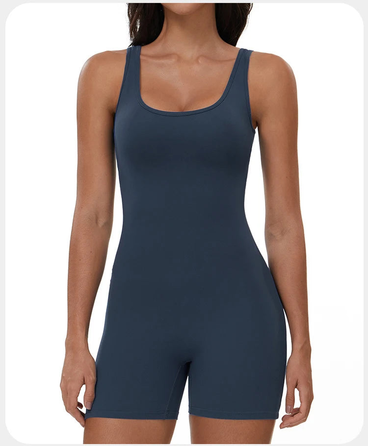 Summer Scrunch Back Sculpting Romper