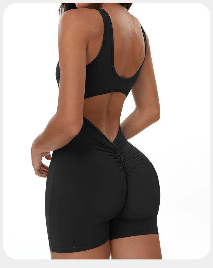 Summer Scrunch Back Sculpting Romper