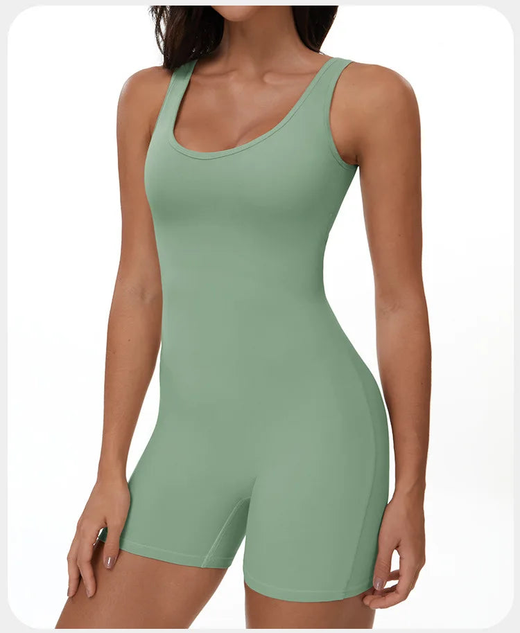 Summer Scrunch Back Sculpting Romper