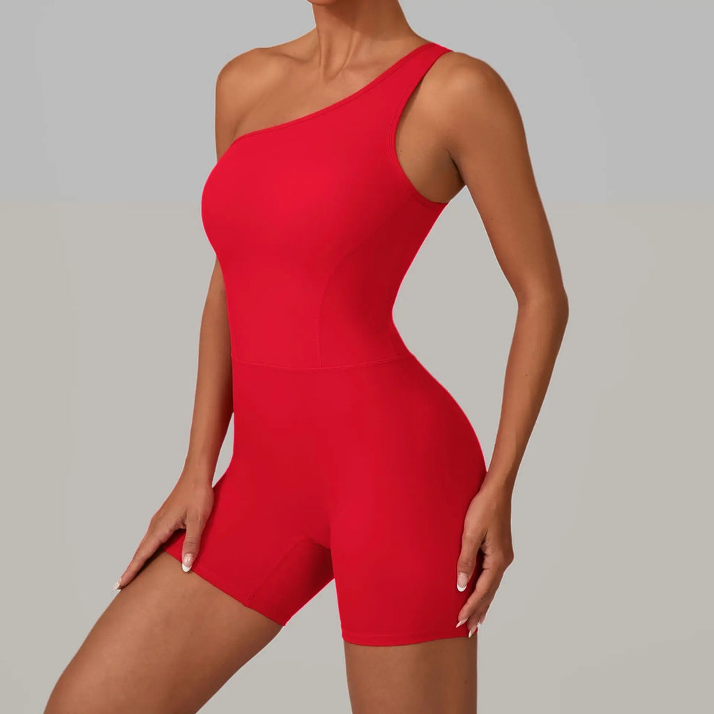 Laura One Shoulder Romper