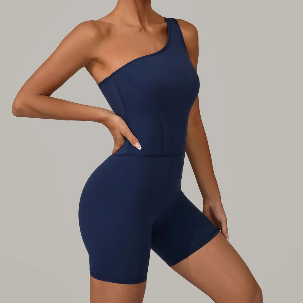 Laura One Shoulder Romper