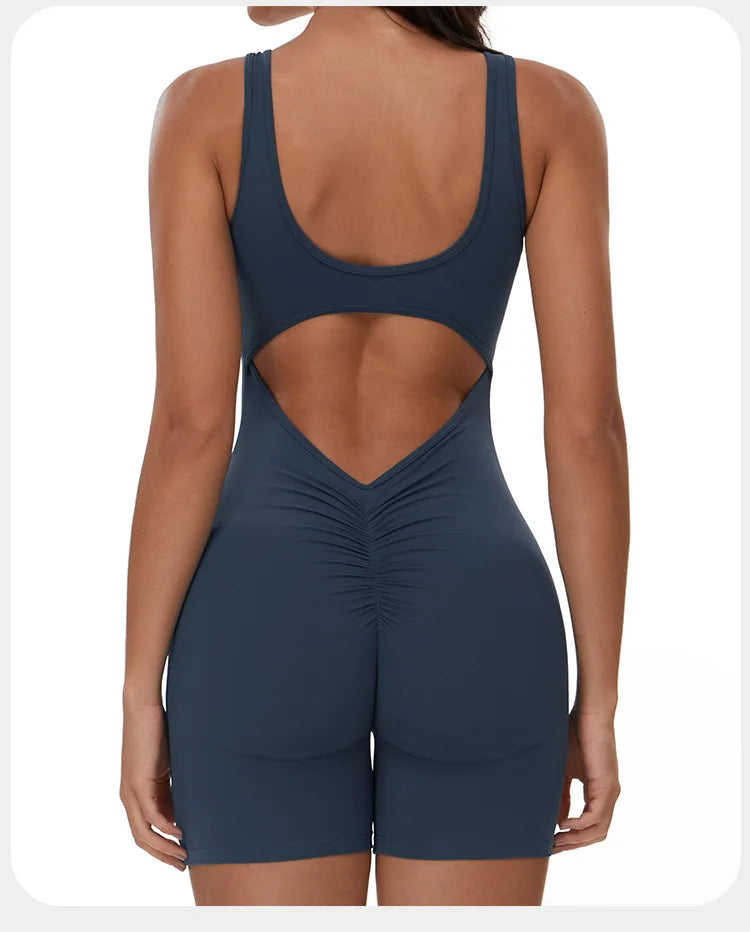 Summer Scrunch Back Sculpting Romper