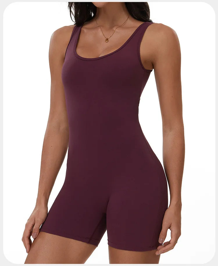 Summer Scrunch Back Sculpting Romper