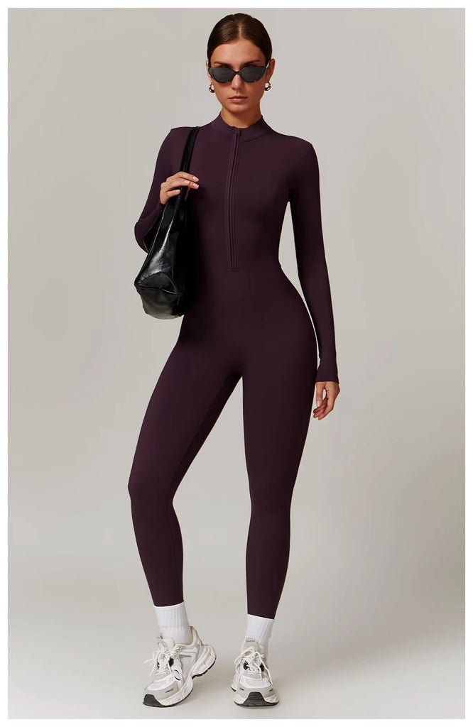 Fleeced Super Sculpt Longsleeve Jumpsuit (size down)