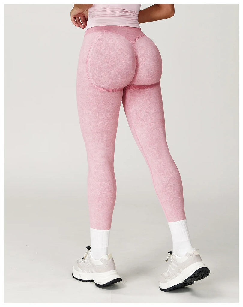 Acid Wash High Waist Leggings