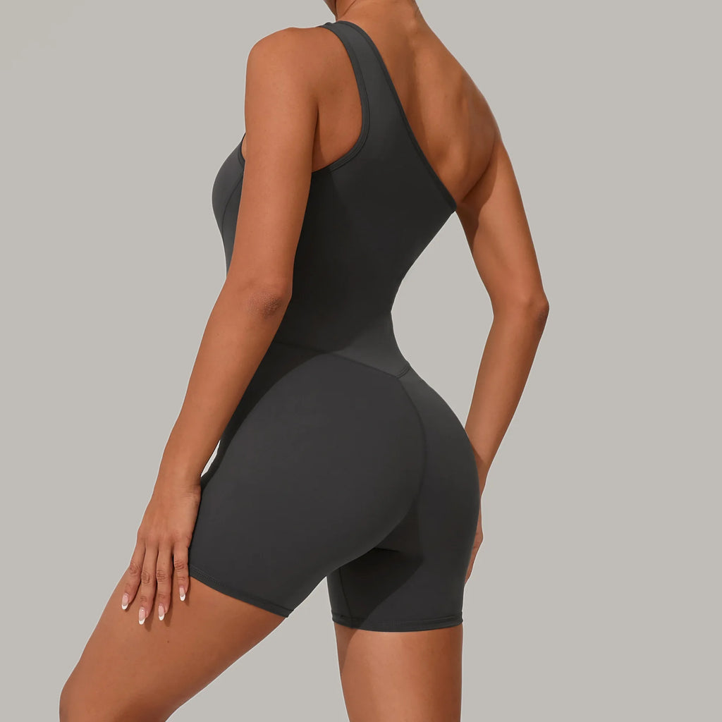 Laura One Shoulder Romper