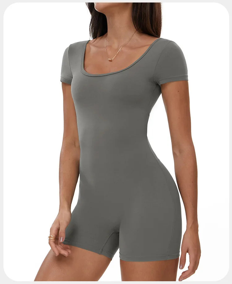 Summer T-Sleeve Scrunch Romper