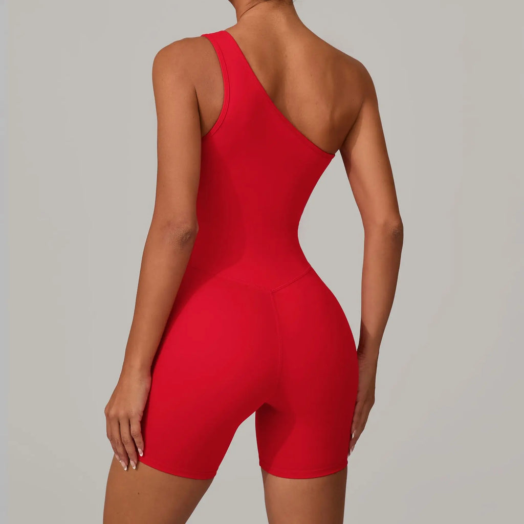 Laura One Shoulder Romper