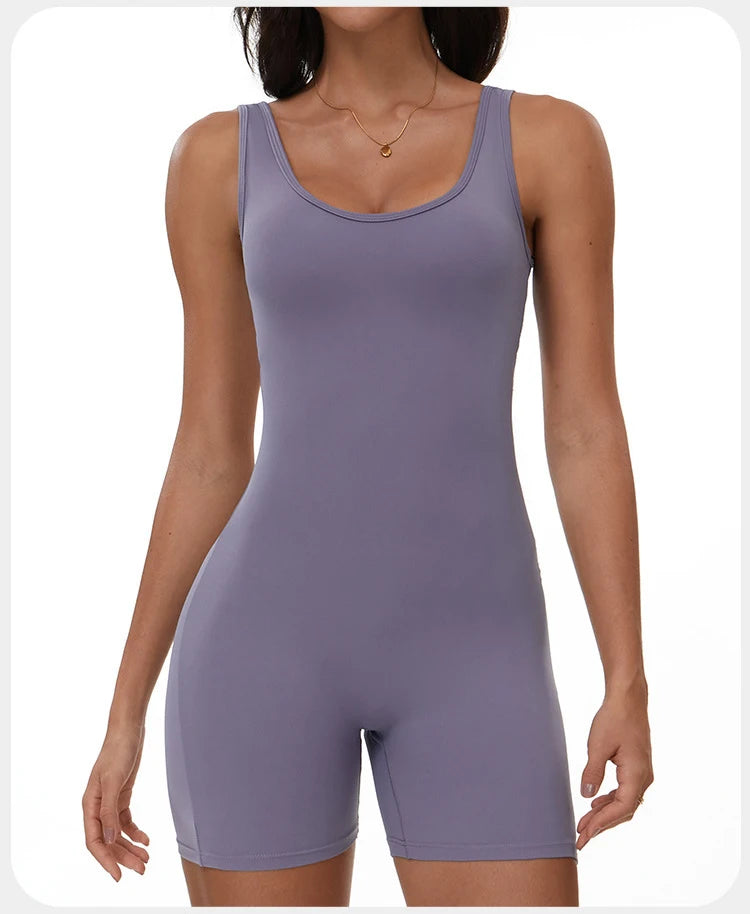 Summer Scrunch Back Sculpting Romper