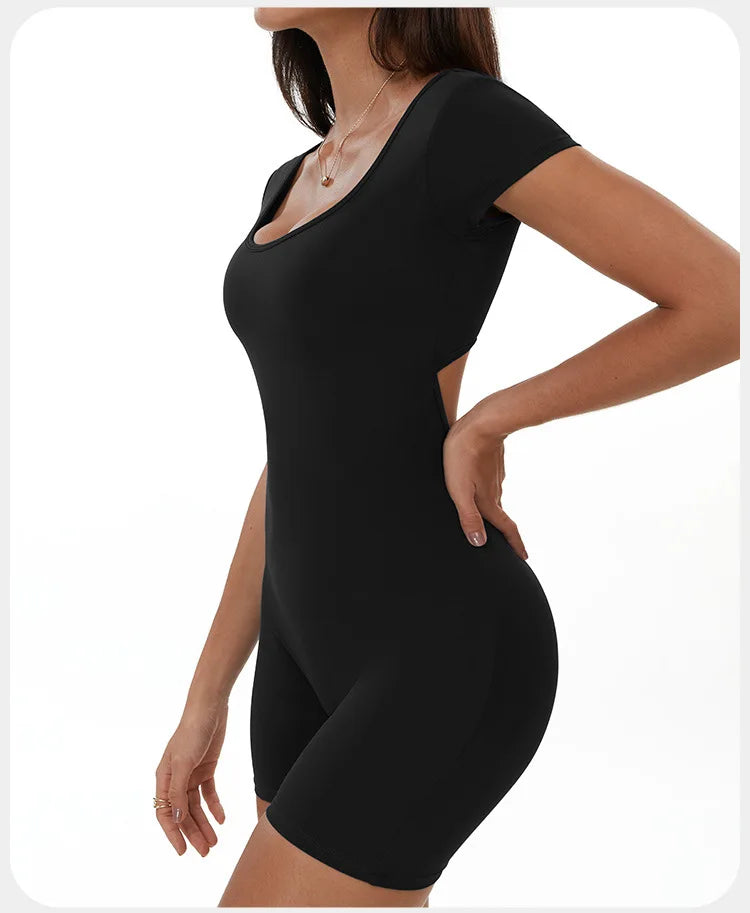 Summer T-Sleeve Scrunch Romper