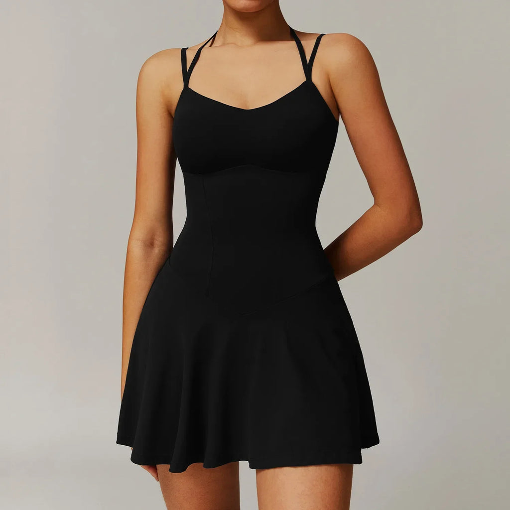 Twila Waist Contour Skort Dress Black