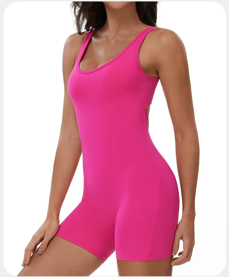 Summer Scrunch Back Sculpting Romper