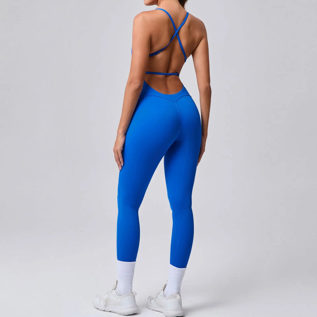 Power Backless Bodycon Jumpsuit