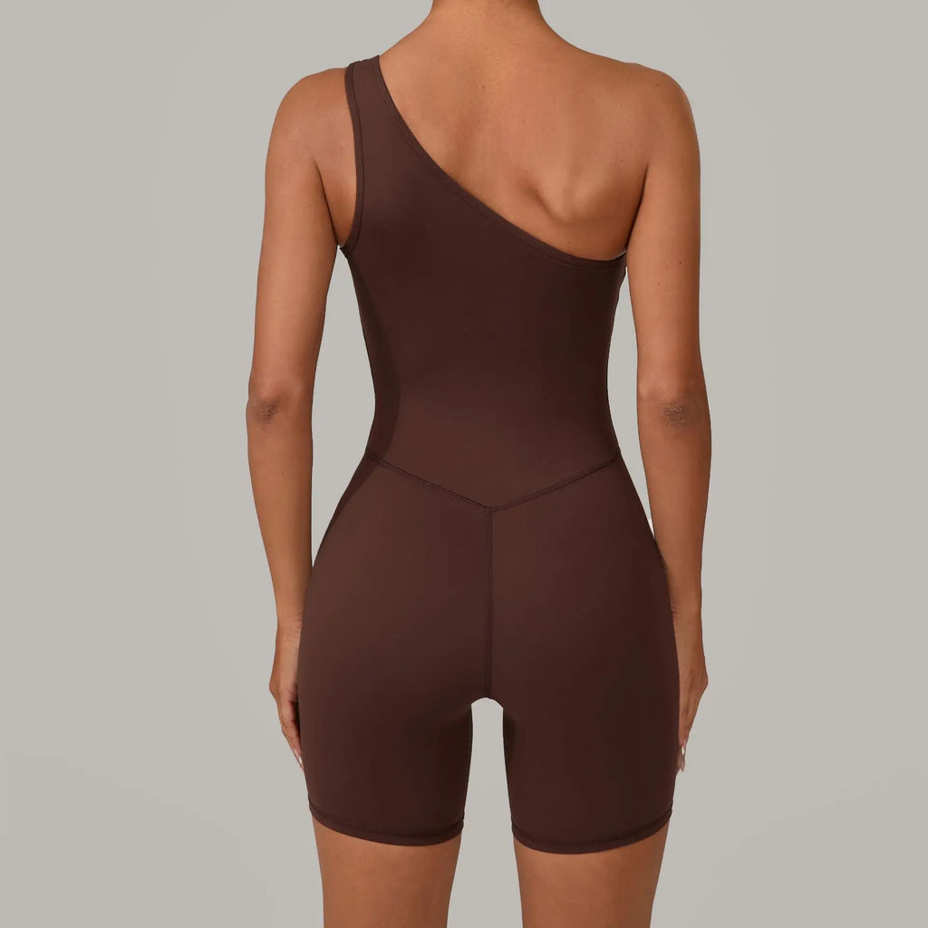 Laura One Shoulder Romper