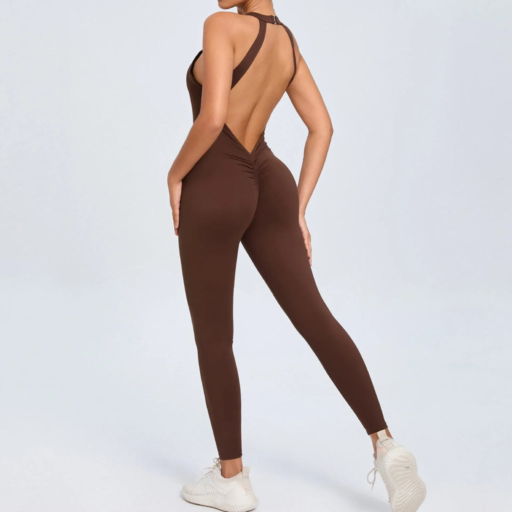 Christine Sculpt Backless Jumpsuit