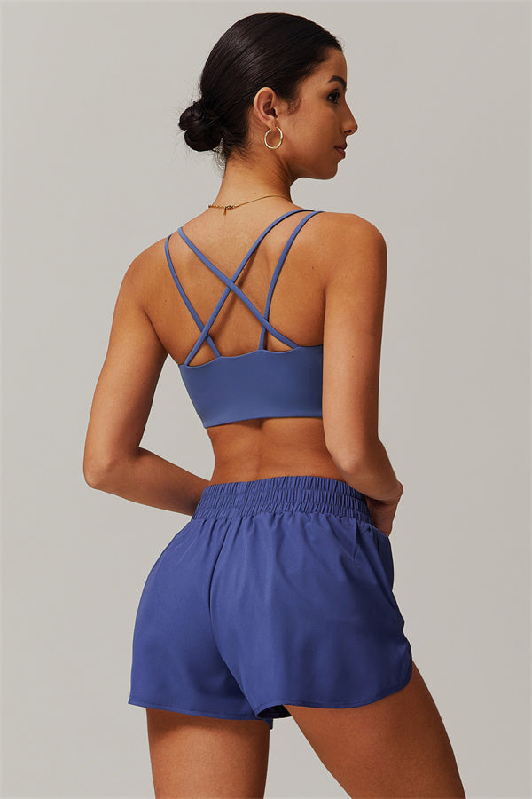 The Nova Sports Bra Shorts 2-Piece Set Cobalt