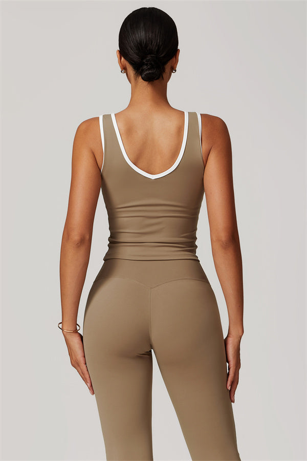 The Stamina Tank Top Flared Leggings 2-Piece Set