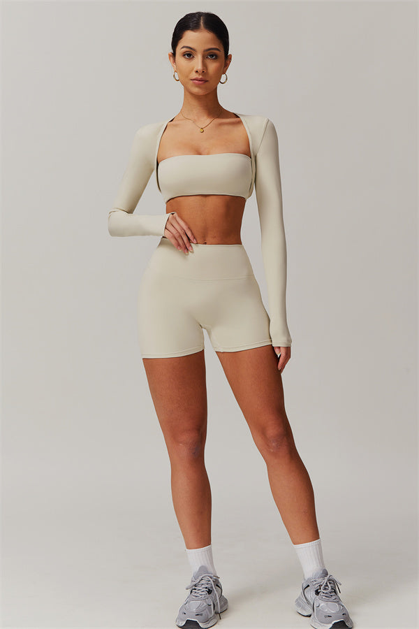 The Essence 3-Piece Top & Shorts Set