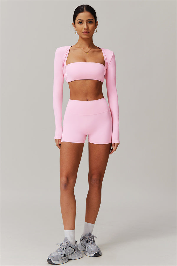 The Essence 3-Piece Top & Shorts Set