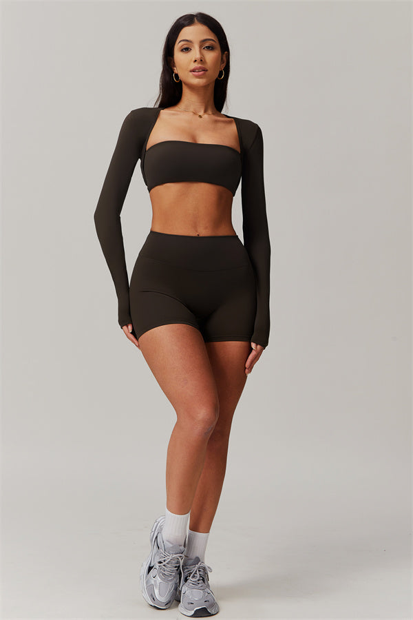 The Essence 3-Piece Top & Shorts Set