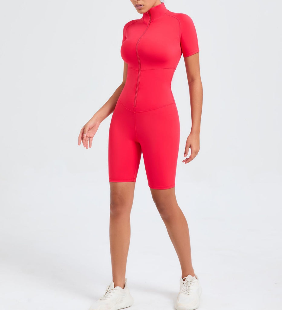 Core T-Sleeve Zip Romper
