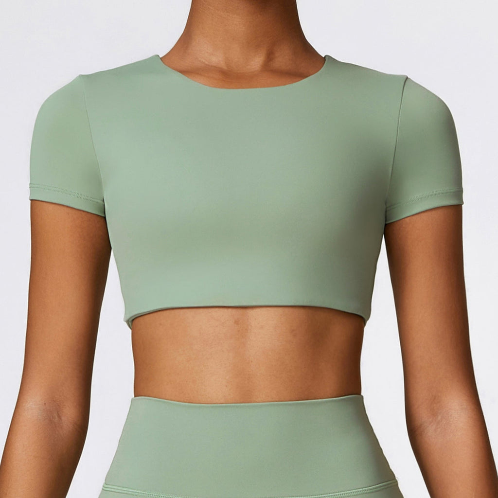 Butter T-Sleeve Crop Top