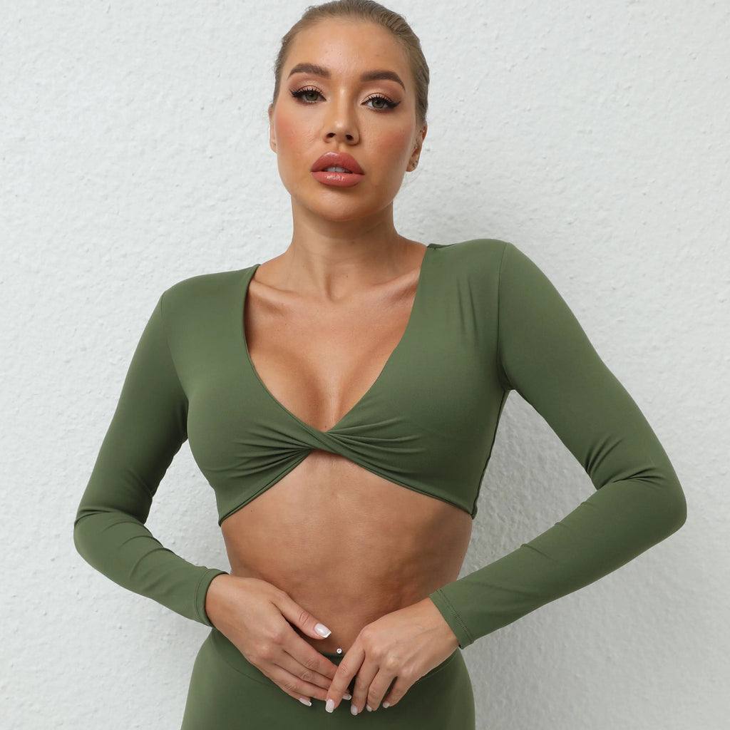Ultimate Twist Longsleeve Top Army green