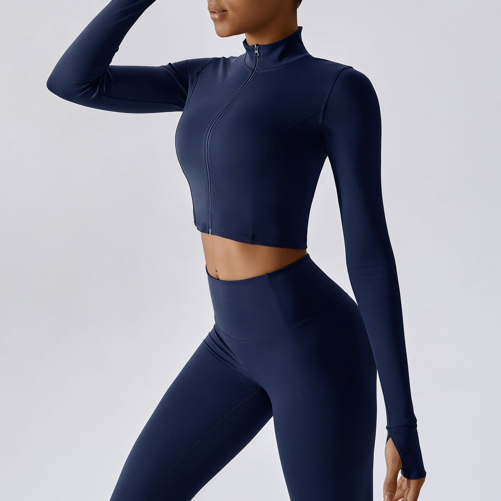 Thea Zip Longsleeve Top