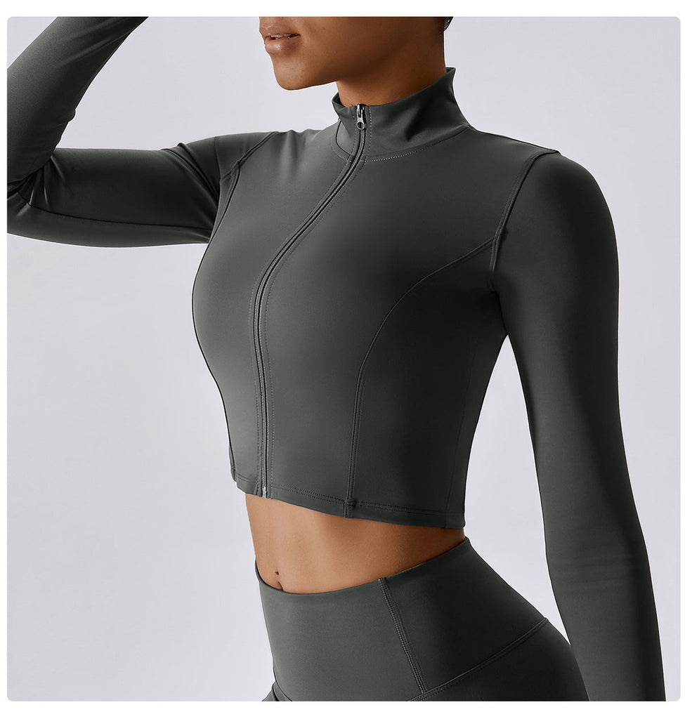 Thea Zip Longsleeve Top