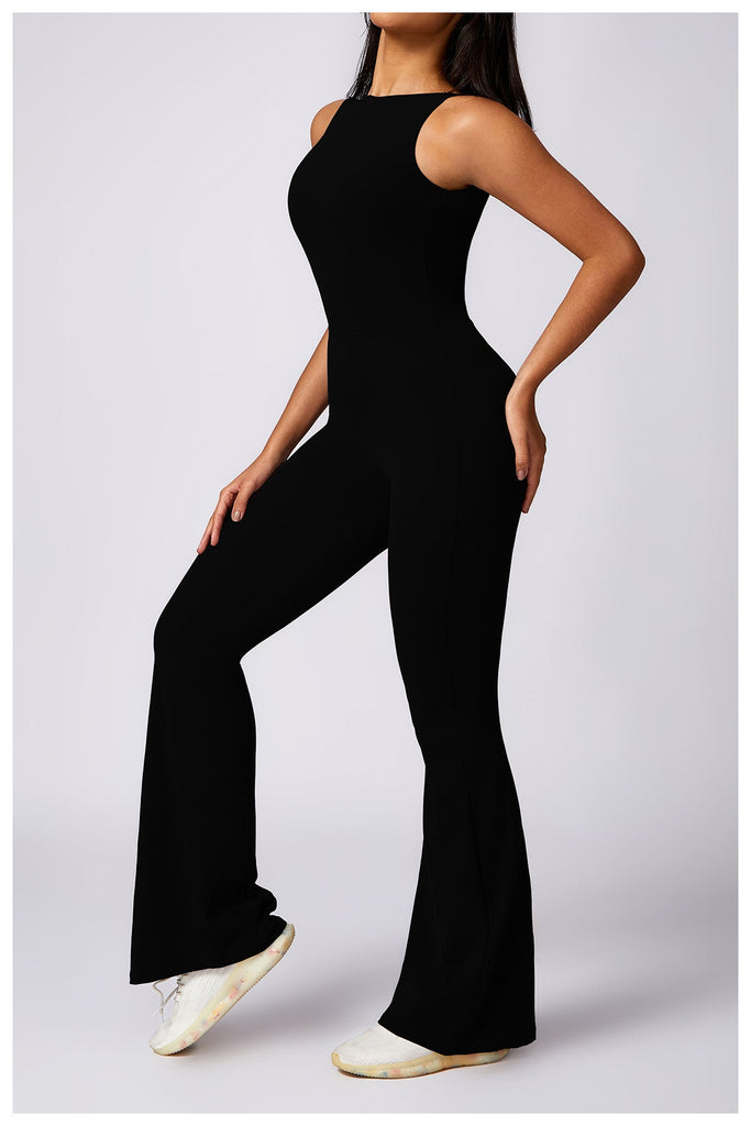 Jewel Scrunch Flared Jumpsuit