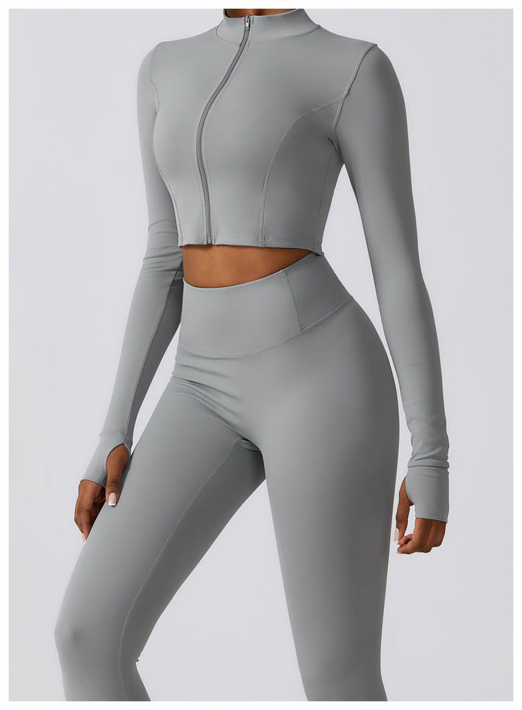 Thea Zip Longsleeve Top