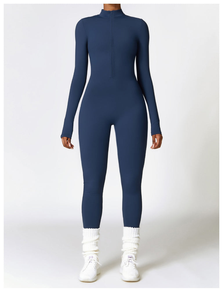 Super Sculpt Longsleeve Jumpsuit (size down) Navy