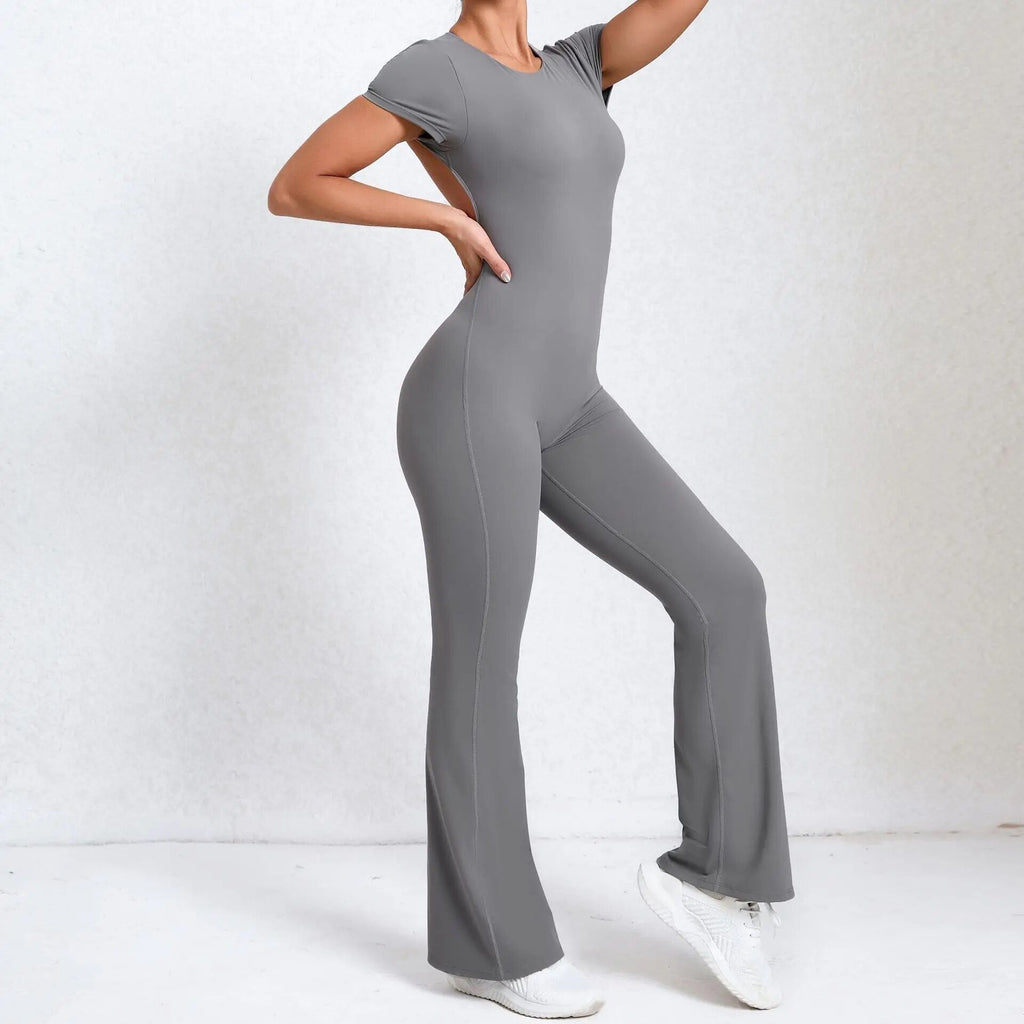 Essential Backless Flared Jumpsuit