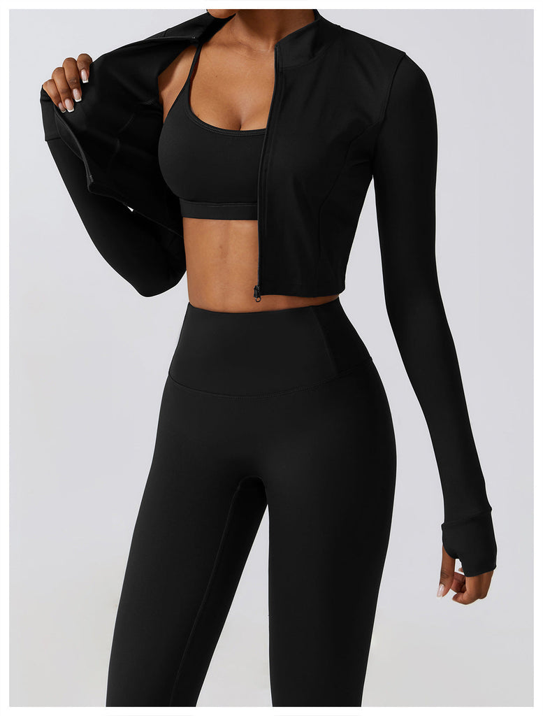Thea Zip Longsleeve Top