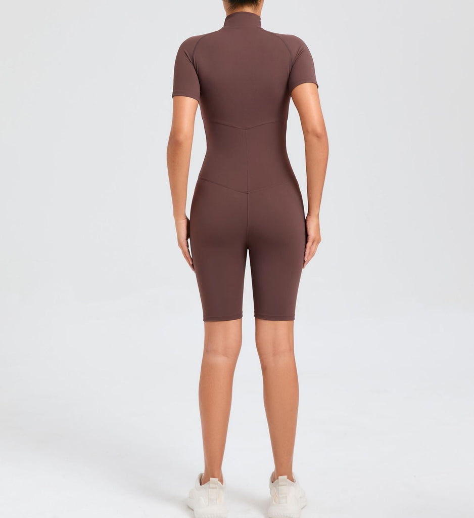 Core T-Sleeve Zip Romper