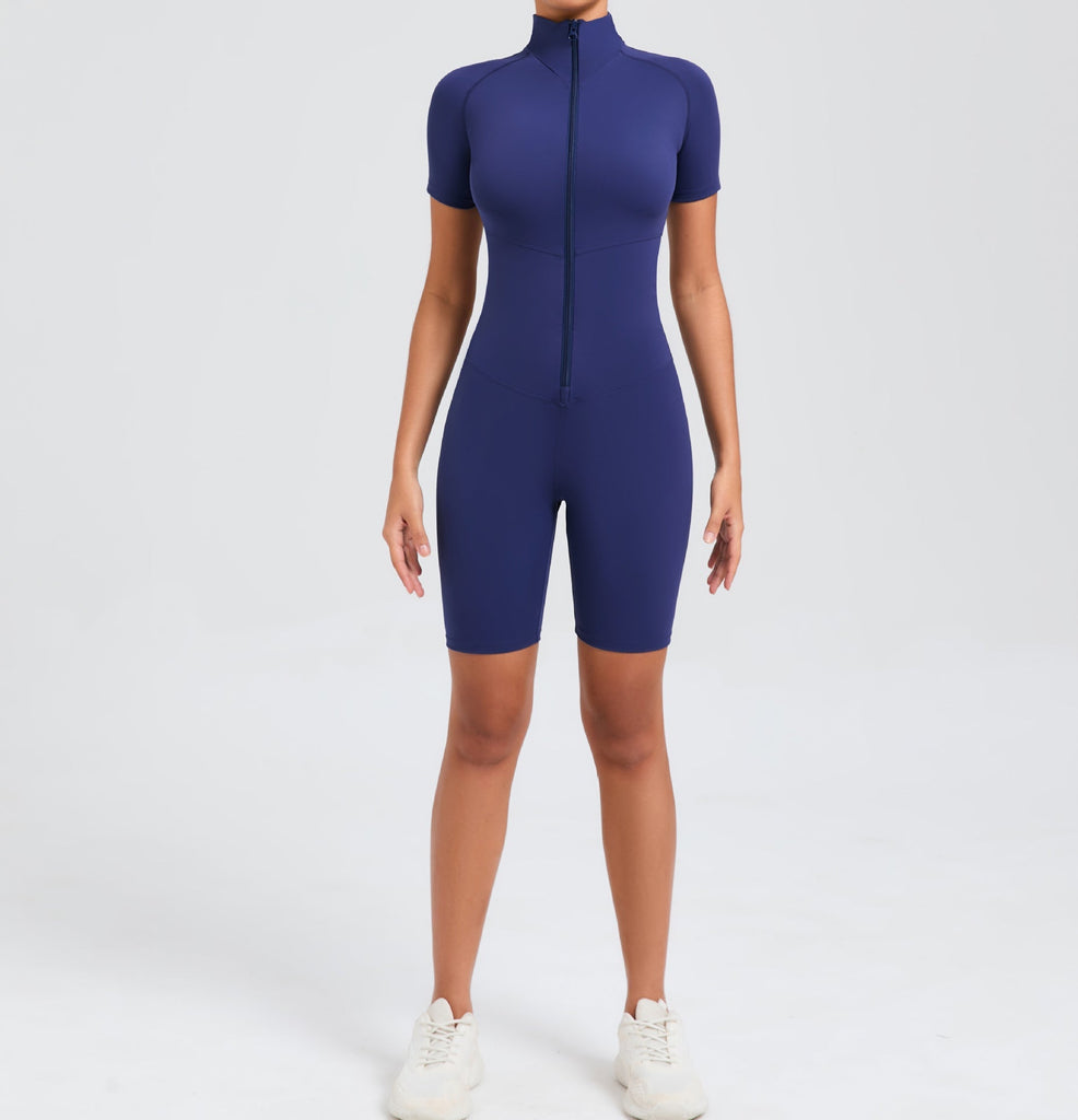 Core T-Sleeve Zip Romper