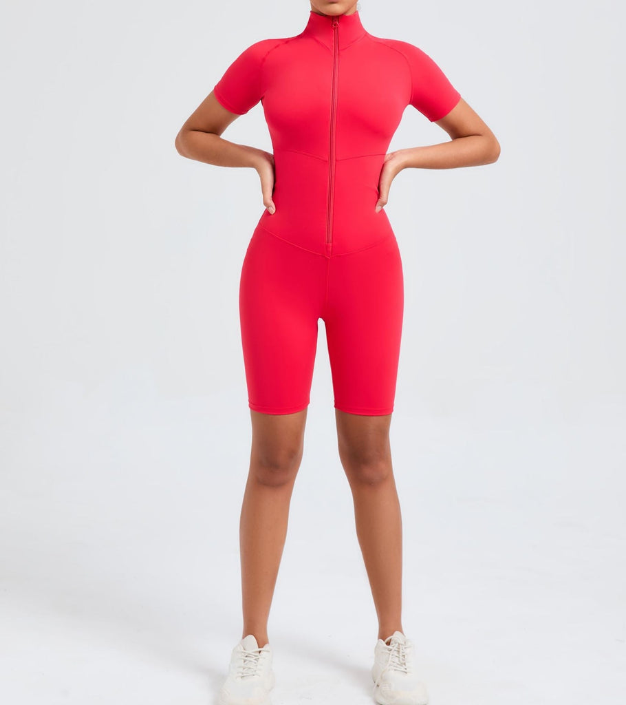 Core T-Sleeve Zip Romper