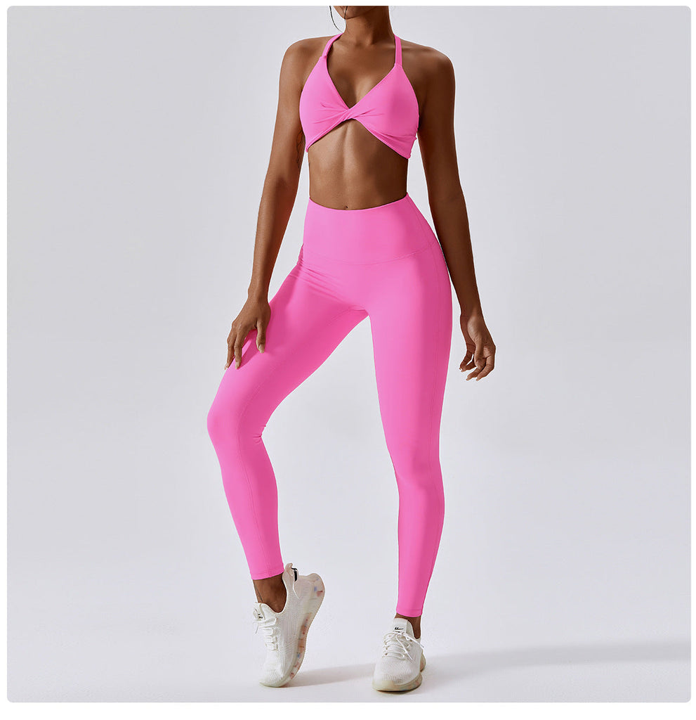 Ibiza Twist Bra Top & Leggings Set